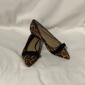Ann Taylor Genuine Fur Flats